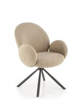 Židle Otočné jídelní křeslo K498 Halmar Cappuccino