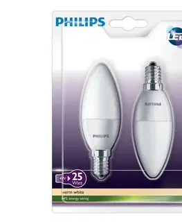 LED osvětlení Philips SET 2x LED svíčka Philips E14/4W/230V - CANDLE 