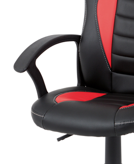 Kancelářské židle Dětská kancelářská židle GALLINAGO, červená/černá