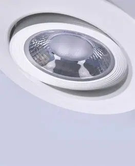 Bodovky do podhledu na 230V Solight LED podhledové světlo bodové, 5W, 400lm, 3000K, kulaté,  bílé WD210