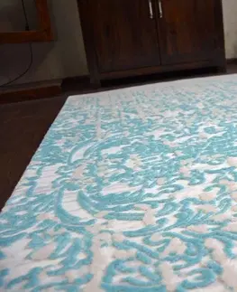 Koberce a koberečky Dywany Lusczow Kusový koberec BEYAZIT Wygga modrý, velikost 80x150