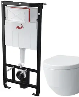 WC sedátka ALCADRAIN Sádromodul předstěnový instalační systém bez tlačítka + WC LAUFEN PRO + SEDÁTKO AM101/1120 X LP3