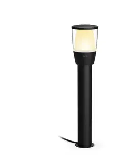 Stojací svítidla WiZ Elpas 12V venkovní sloupkové LED svítidlo 4,8W 320lm 2700-5000K RGB IP65 52cm, černé - Starter Kit