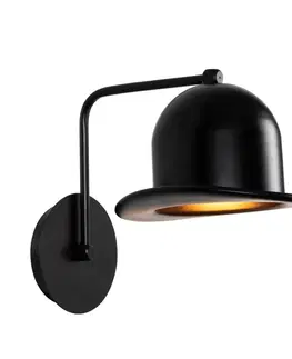 Svítidla Opviq Nástěnná lampa Sivani Hat černá