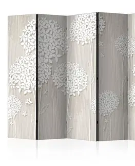 Paravány Paraván Paper Dandelions Dekorhome 225x172 cm (5-dílný)
