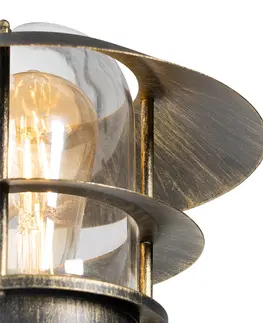 Venkovni nastenne svetlo Vintage venkovní nástěnné svítidlo starožitné zlaté IP44 - Prato