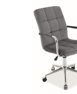 Kancelářské židle Signal Kancelářské křeslo Q-022 VELVET Varianta: Zelená / Bluvel 78