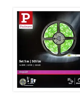 LED osvětlení Paulmann Paulmann 78978 - LED RGB/20W Stmívatelný pásek SIMPLED 5m 230V + DO 