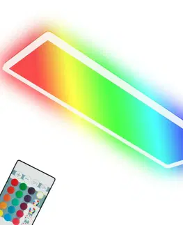 LED stropní svítidla BRILONER Ultraploché RGB/W-svítidlo LED panel s přímé a nepřímé osvětlení, 42 cm, LED, 22 W, 3000 lm, bílé BRILO 7404-016