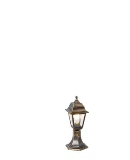 Venkovni stojaci lampy Klasická venkovní hůl zlatá 44 cm IP44 - velká