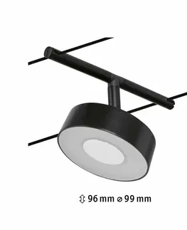 Svítidla pro lankové osvětlení PAULMANN LED lankový systém Circle spot 5W 3000K 12V černá mat/chrom