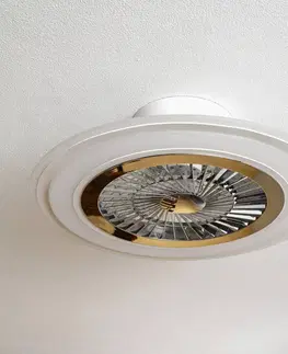 Stropní ventilátory se světlem Starluna Starluna Leoman LED stropní ventilátor, bílá