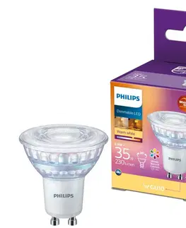 Žárovky Philips LED Stmívatelná žárovka Philips Warm Glow GU10/2,6W/230V 2200-2700K CRI 90 
