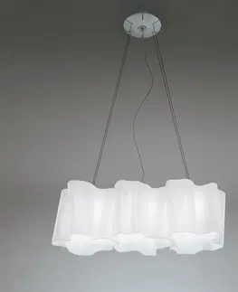 Klasická závěsná svítidla Artemide Logico závěsné 3 In Linea - fumé difuzor 0455010A