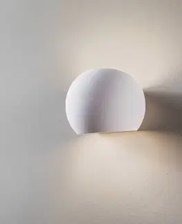 Nástěnná svítidla SOLLUX LIGHTING Nástěnné světlo Bullet up/down z keramiky v bílé