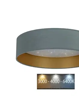Svítidla Brilagi Brilagi - LED Stropní svítidlo VELVET STAR LED/24W/230V pr. 40 cm  mintová/zlatá 