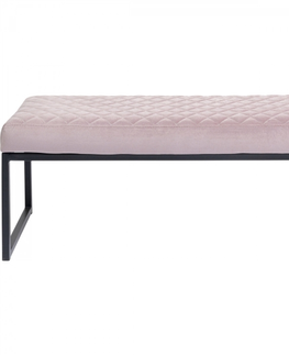 Lavice do předsíně KARE Design Růžová čalouněná lavice Smart 90cm