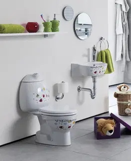 Záchody SAPHO KID WC kombi dětské, spodní odpad, dekor CK301.400.0F