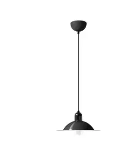 Závěsná světla Stilnovo Stilnovo Lampiatta LED závěsné světlo Ø 28cm černá