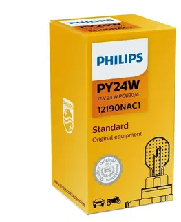 Autožárovky Philips PY24W 12V 24W PGU20/4 žlutá 1ks 12190NAC1