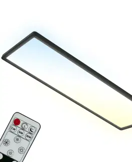 LED stropní svítidla BRILONER Ultraploché CCT svítidlo LED panel, 29,3 cm, LED, 23 W, 3000 lm, černá BRILO 7403-015