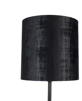Stojaci lampy Moderní stojací lampa černé odstín černé 40 cm - Simplo
