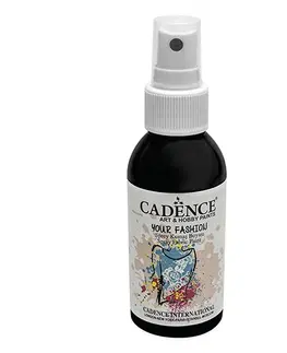 Hračky CADENCE - Textilná farba v spreji, čierna, 100ml