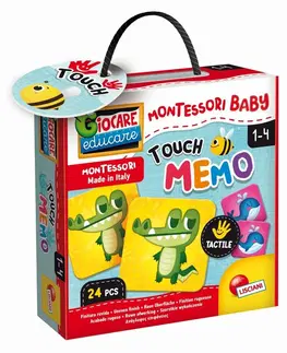 Hračky společenské hry LISCIANIGIOCH - Montessori Baby Touch - Pexeso