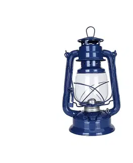 Zahradní lampy Brilagi Brilagi - Petrolejová lampa LANTERN 28 cm tmavě modrá 