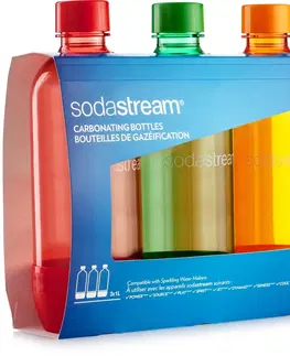 Sodastream a další výrobníky perlivé vody SodaStream Lahev TriPack 1l ORANGE/RED/GREEN 