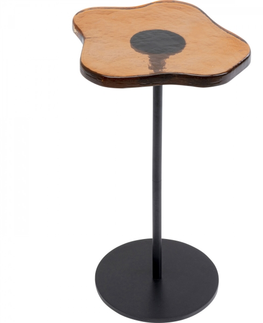 Odkládací stolky KARE Design Odkládací stolek Lava - oranžový, Ø30cm
