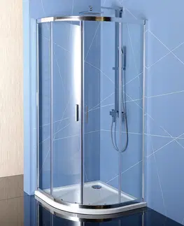 Sprchové zástěny POLYSAN EASY čtvrtkruhová sprchová zástěna 800x800, L/R, čiré sklo EL2515