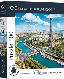 Hračky puzzle TREFL - Prime puzzle 500 UFT - Panorama města: Paříž, Francie