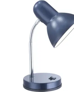 Lampy Globo Globo 2486 - Stolní lampa BASIC 1xE27/40W/230V modrá 