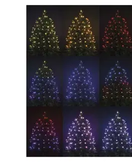 LED řetězy EMOS LED vánoční řetěz, 12 m, venkovní i vnitřní, RGB, ovladač, programy, časovač D4AA03
