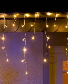 Vánoční světelné závěsy Konstsmide Christmas LED světelný závěs ledový déšť teplá bílá 3m