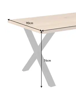 Jídelní stoly Jídelní stůl LADON X Dekorhome 160x90x77 cm