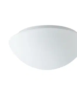 Klasická nástěnná svítidla OSMONT 51224 přisazené LED svítidlo skleněné AURA 2 11W IP43 senzor pohybu 3000K