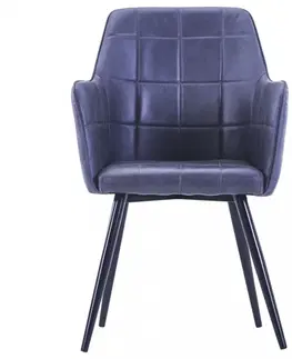 Židle Jídelní židle 6 ks umělá semišová kůže Dekorhome Šedá