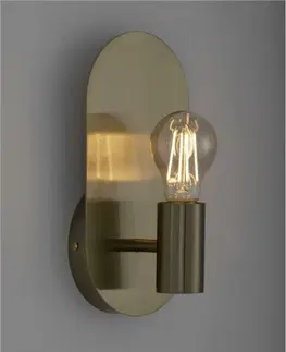 Industriální nástěnná svítidla NOVA LUCE nástěnné svítidlo ROYAL zlatý kov E27 1x12W 230V IP20 bez žárovky 9501244