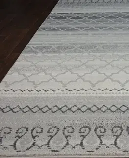 Koberce a koberečky Dywany Lusczow Kusový koberec AKRYLOVÝ PATARA 0242 Krémový/Tyrkysový, velikost 160x235