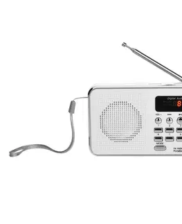 Elektronika Bravo B-6039 digitální rádio Sam, bílá