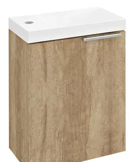 Koupelnový nábytek SAPHO LATUS X umyvadlová skříňka 39,4x50x22cm, dub alabama LT110-2222