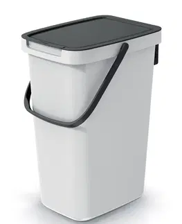 Odpadkové koše Prosperplast Odpadkový koš Select 12 L popelavě šedý/černý