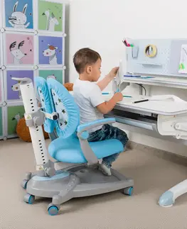 Dětské stoly a židle Dětská rostoucí židle ABIGAIL Modrá