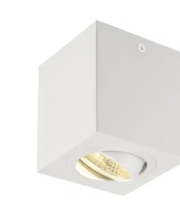 LED bodová svítidla SLV BIG WHITE TRILEDO SQUARRE CL, stropní svítidlo, LED, 3000K, hranaté, bílé, 38°, 8,2 W, vč. ovladače 113941