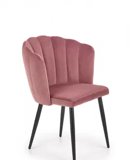 Židle HALMAR Designová židle Zelo růžová