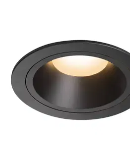 LED podhledová svítidla SLV BIG WHITE NUMINOS DL L vnitřní LED zápustné stropní svítidlo černá/černá 2700 K 55° 1003919