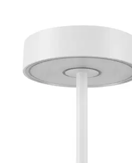 LED stolní lampy BIG WHITE (SLV) VINOLINA stolní svítidlo, aku, IP54, 2700/3000 K, TOUCH, bílá 1007360