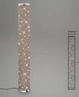 LED stojací lampy BRILONER LED stojací svítidlo pr. 13 cm 12W 1100lm taupe BRILO 1388-011
